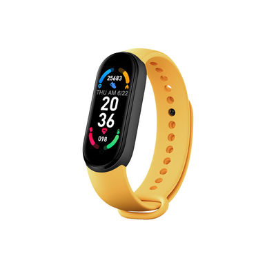 2021 New M6 Smart Band Bracelet Watch Đồng hồ thể dục Theo dõi nhịp tim Máy đo huyết áp Màn hình màu IP67 cho điện thoại di động