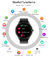 Q21 Nữ sành điệu Đồng hồ thông minh màn hình tròn Đồng hồ thông minh cho bạn gái Màn hình nhịp tim Tương thích cho Android và IOS